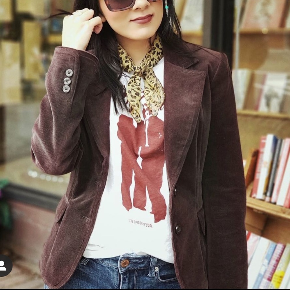 Chocolate brown Corduroy Blazer